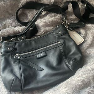 Black Coach small -> medium bag